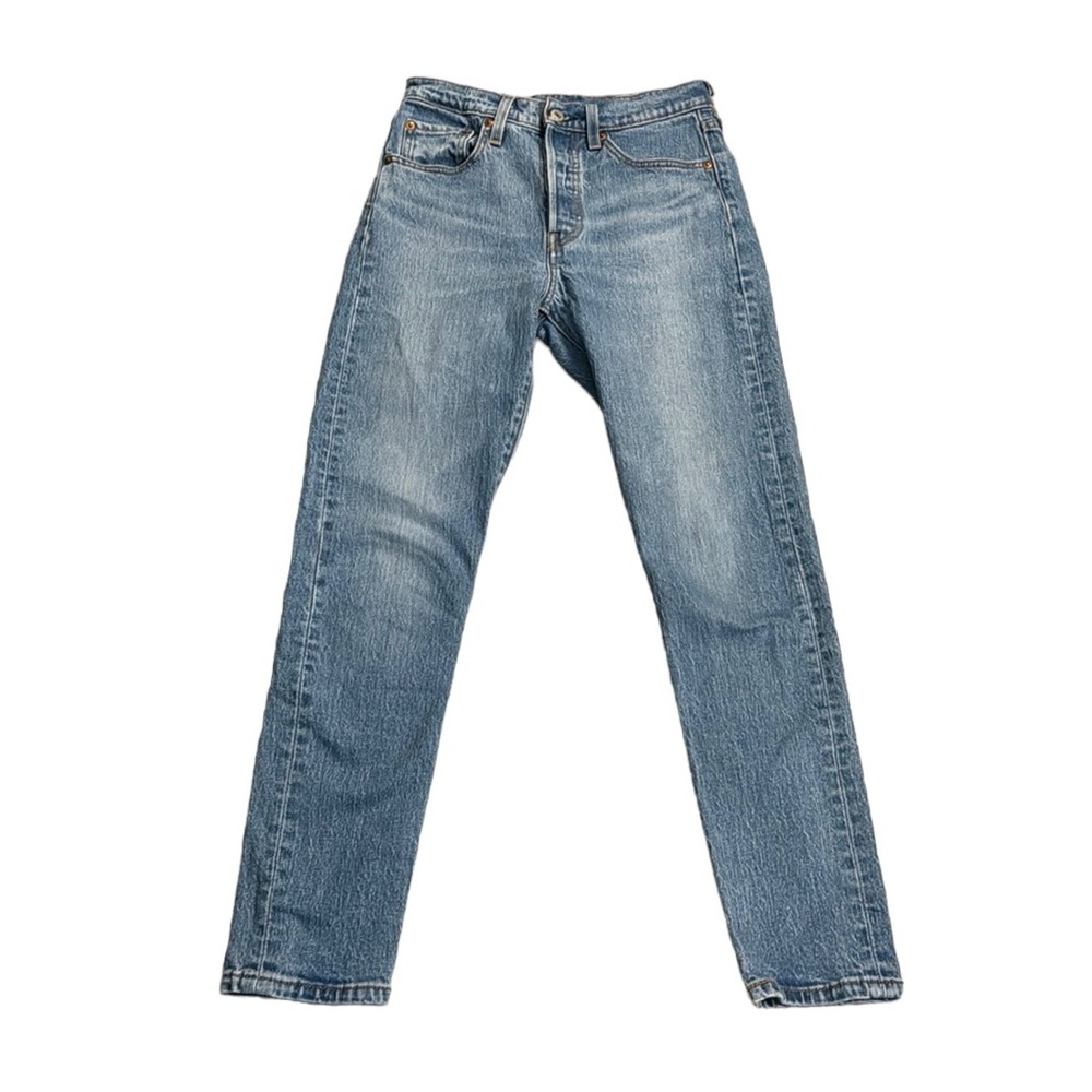Levi's 501s Jeans Size 25 Light Wash Button Fly Straight Leg Skinny